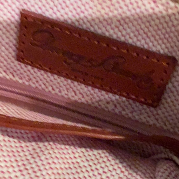 Dooney & Bourke Blue and Brown Leather Clutch - Picture 2 of 11